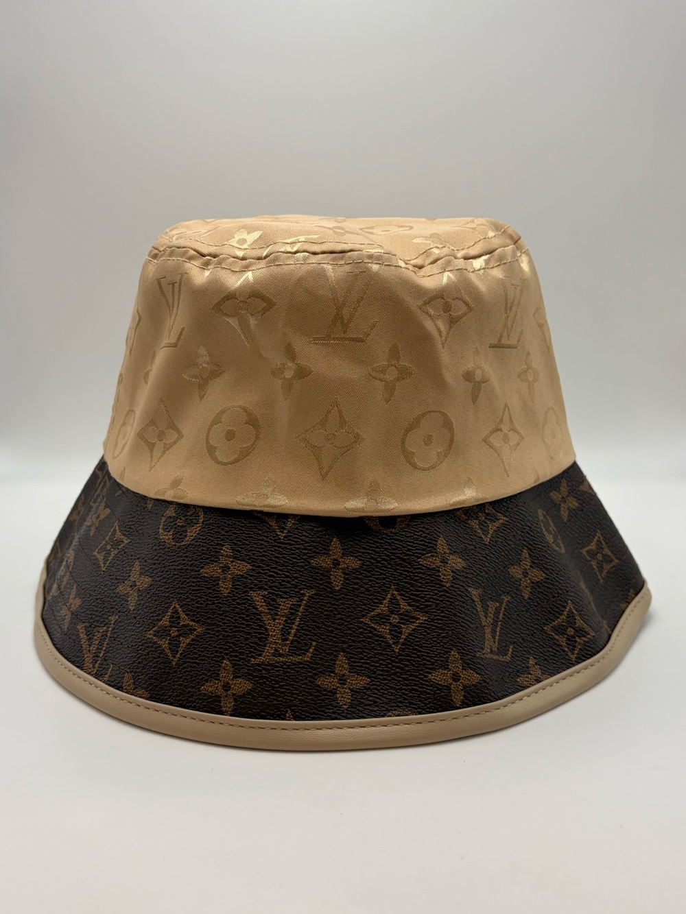 New Brown and Gold monogram Bucket Hat